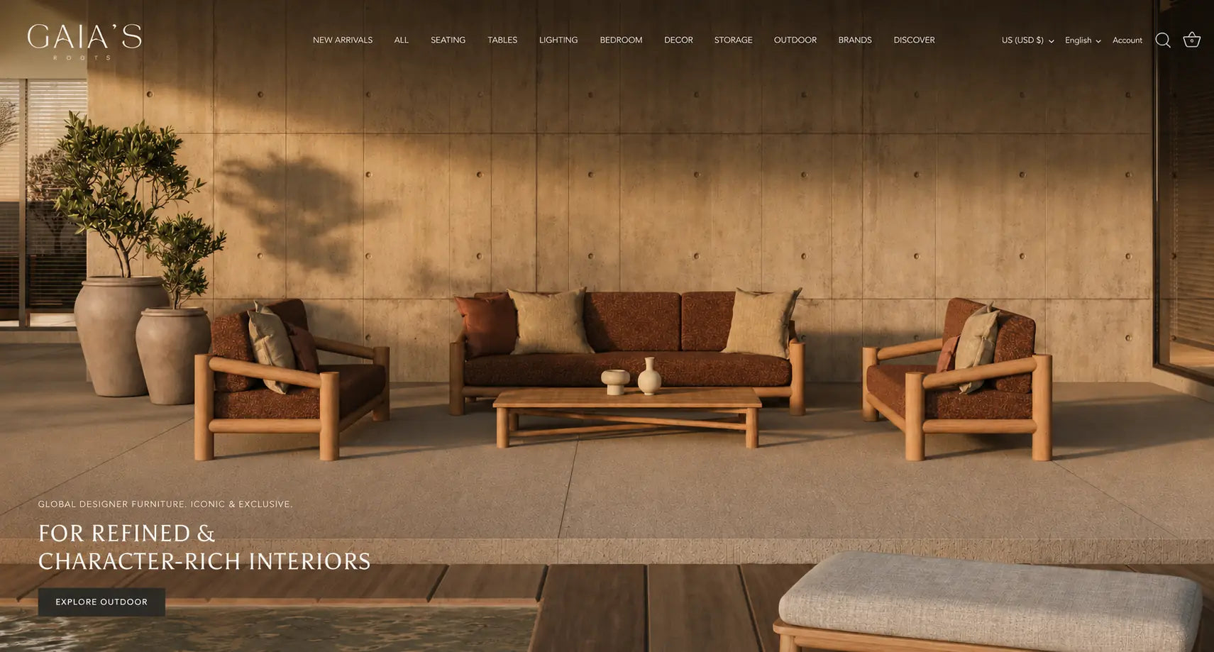 Gaia’s Roots website design