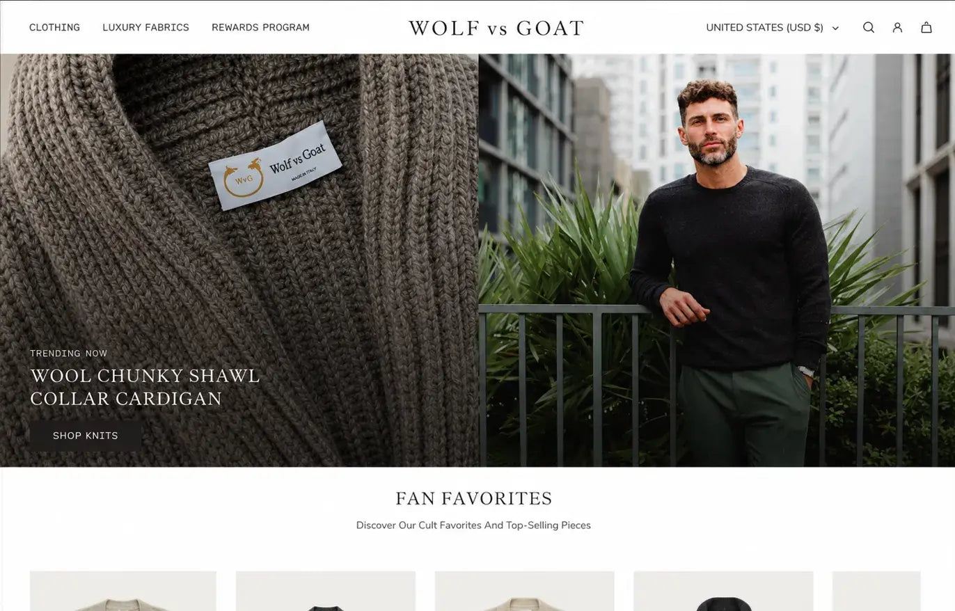 Wolf vs Goat homepage