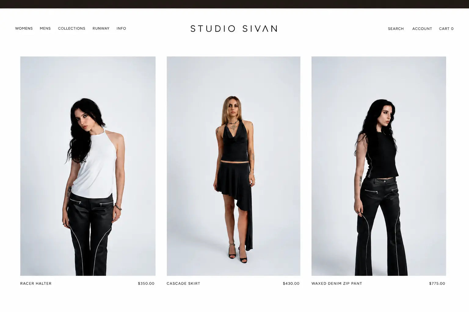 Studio Sivan product grid