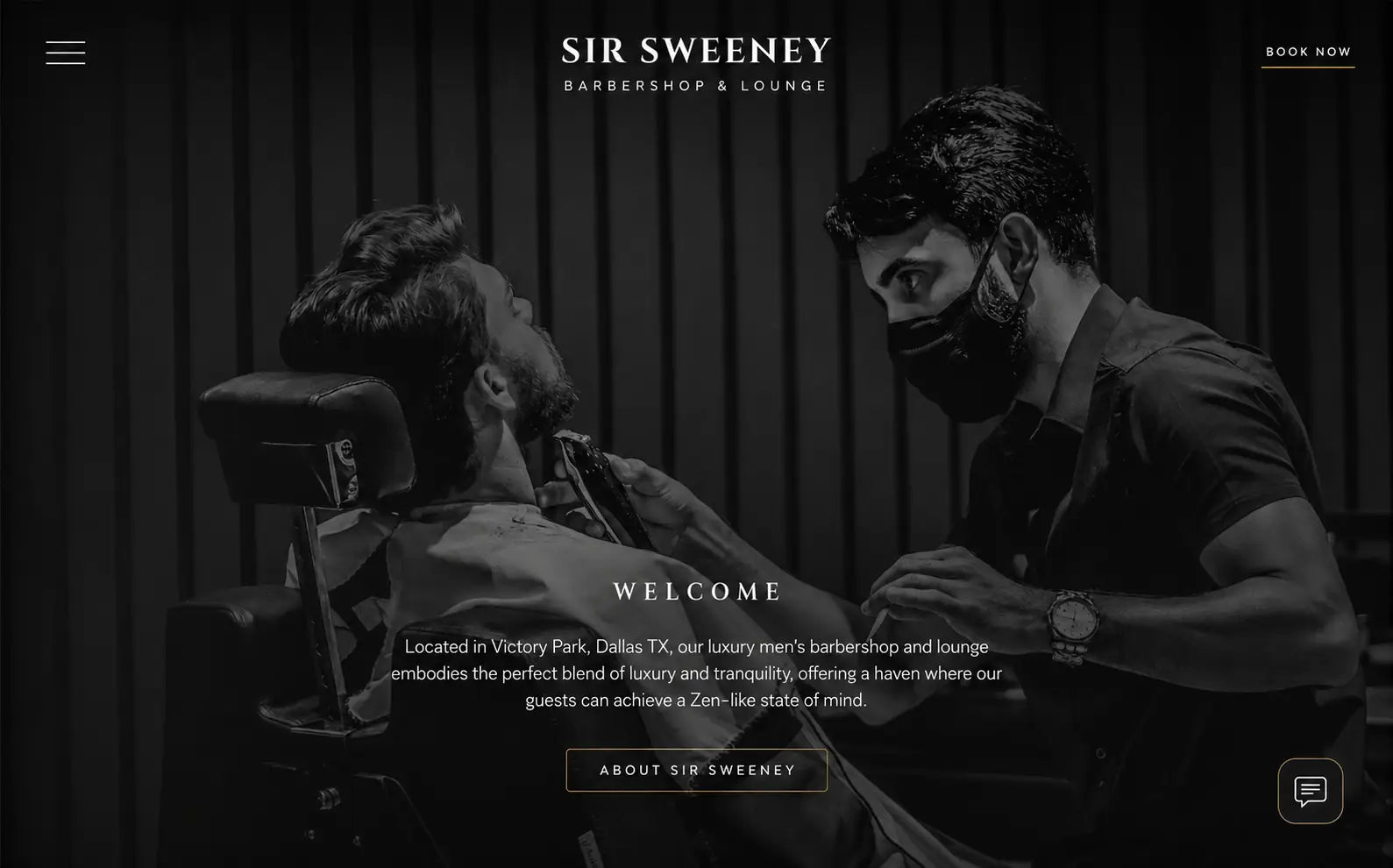 Sir Sweeney welcome section