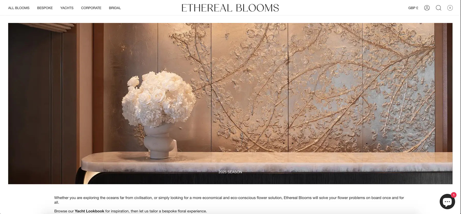 Ethereal Blooms gold bouquet editorial