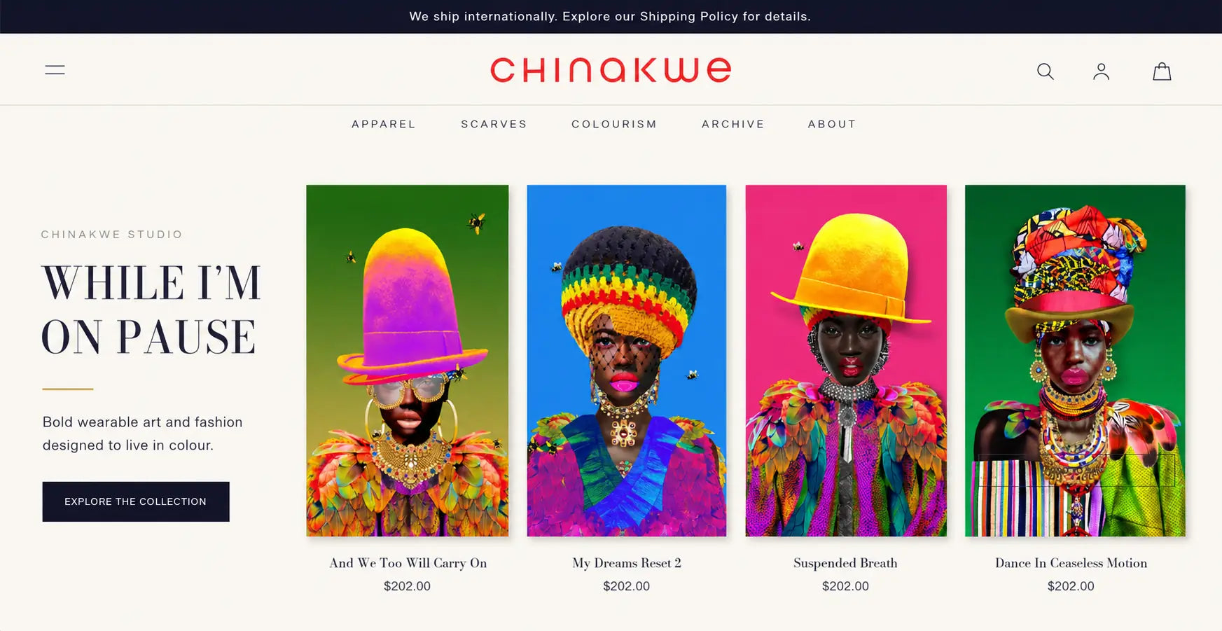Chinakwe While I'm On Pause collection