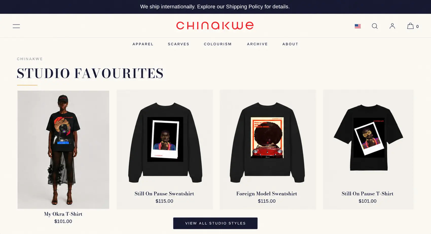 Chinakwe studio favourites