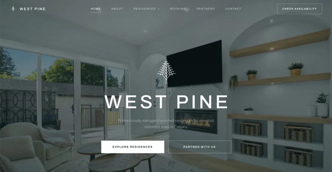 A home page that states the standard
